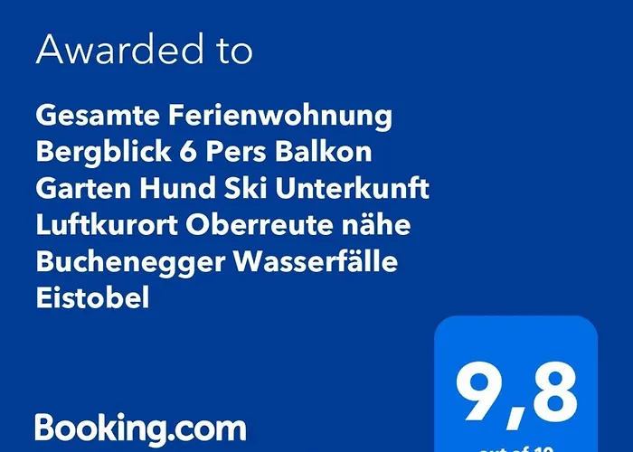 Lindners Hideaways - Bergnest - Bergblick 6 Pers Balkon Garten Hund Luftkurort Naehe Buchenegger Wasserfaelle Eistobel Bodensee オーバーロイテ