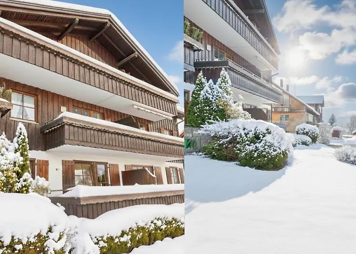 アパート Lindners Hideaways - Bergnest - Bergblick 6 Pers Balkon Garten Hund Luftkurort Naehe Buchenegger Wasserfaelle Eistobel Bodensee オーバーロイテ