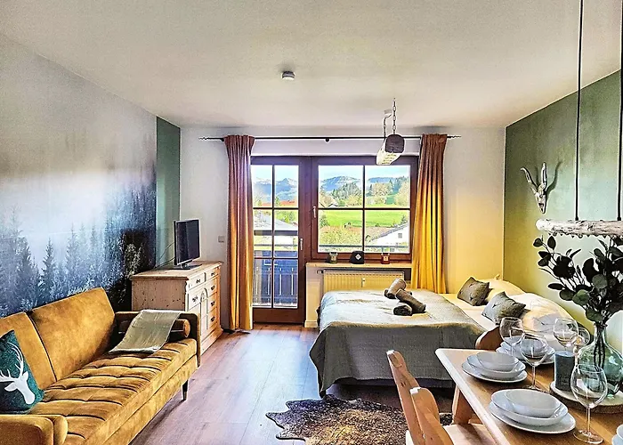 Lindners Hideaways - Bergnest - Bergblick 6 Pers Balkon Garten Hund Luftkurort Naehe Buchenegger Wasserfaelle Eistobel Bodensee * Oberreute